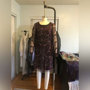 Purple Adrianna Papell Sequin dress